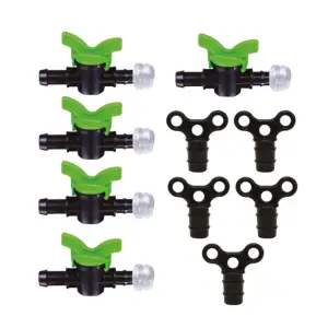 Robinet pentru tub 16mm cu garnitura x 5 buc ,Dop pentru tub x 5 buc