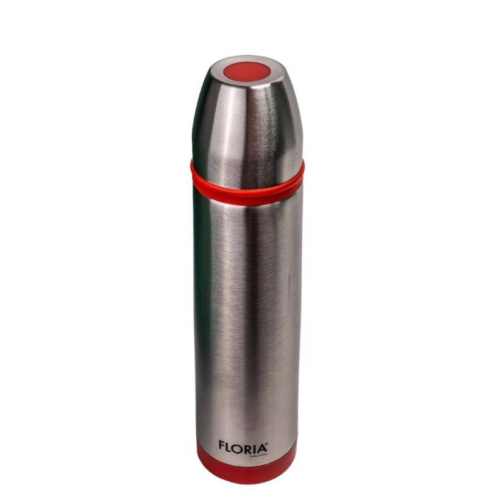 Termos inox, capac functie pahar, buton antiscurgere, capacitate 0.8 L Termos inox, capac functie pahar, buton antiscurgere, capacitate 0.8 L