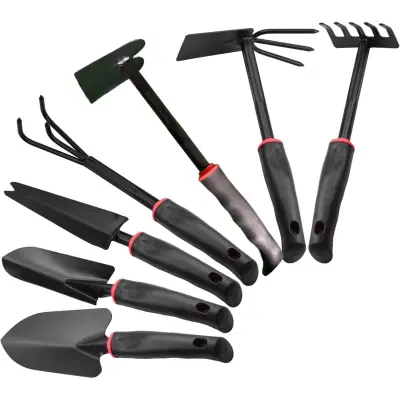 Unelte pentru plantare si ingrijire plante 31.5x8.5cm 7 buc/set