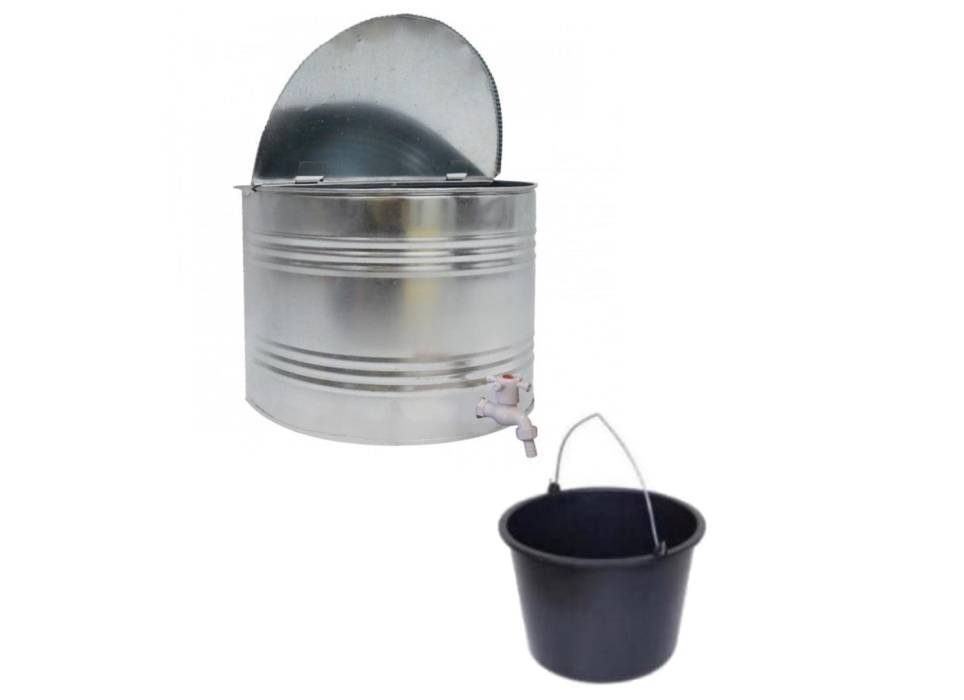 Bazin/Lavoar de apa 10 L cu robinet si galeata 12 L