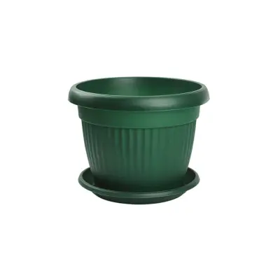 Ghiveci flori verde 15 cm, mediteran