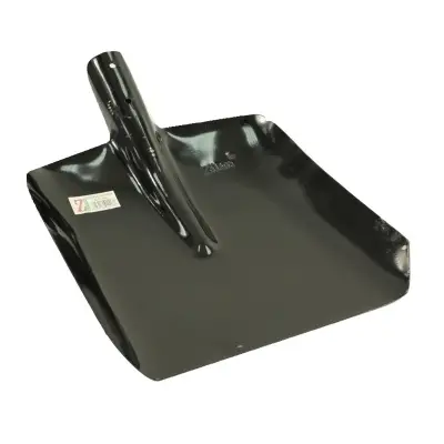 Lopata patrata din otel neagra, 28x24cm