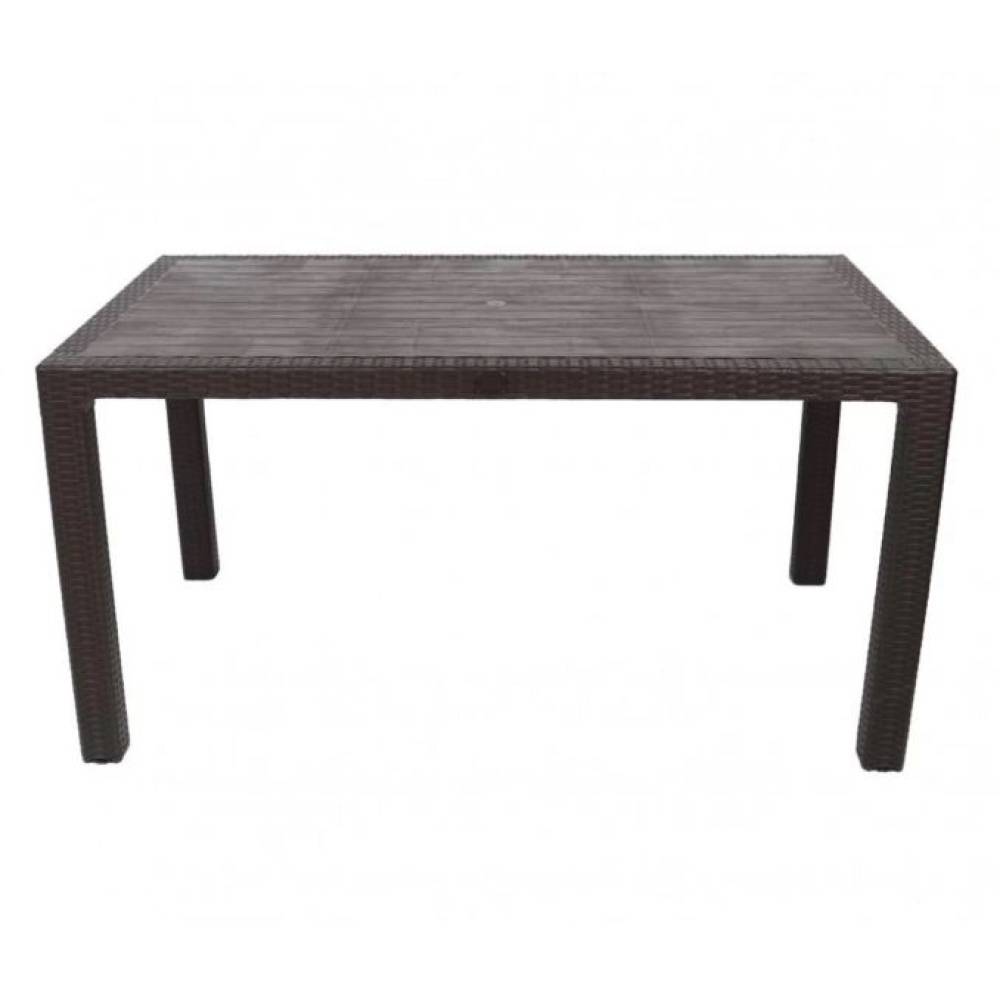 Masa cu scaune terasa tip ratan (wenghe) set 6 pers, exterior Masa cu scaune terasa tip ratan (wenghe) set 6 pers, exterior