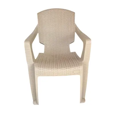 Scaun terasa tip ratan, infinity, crem (exterior)