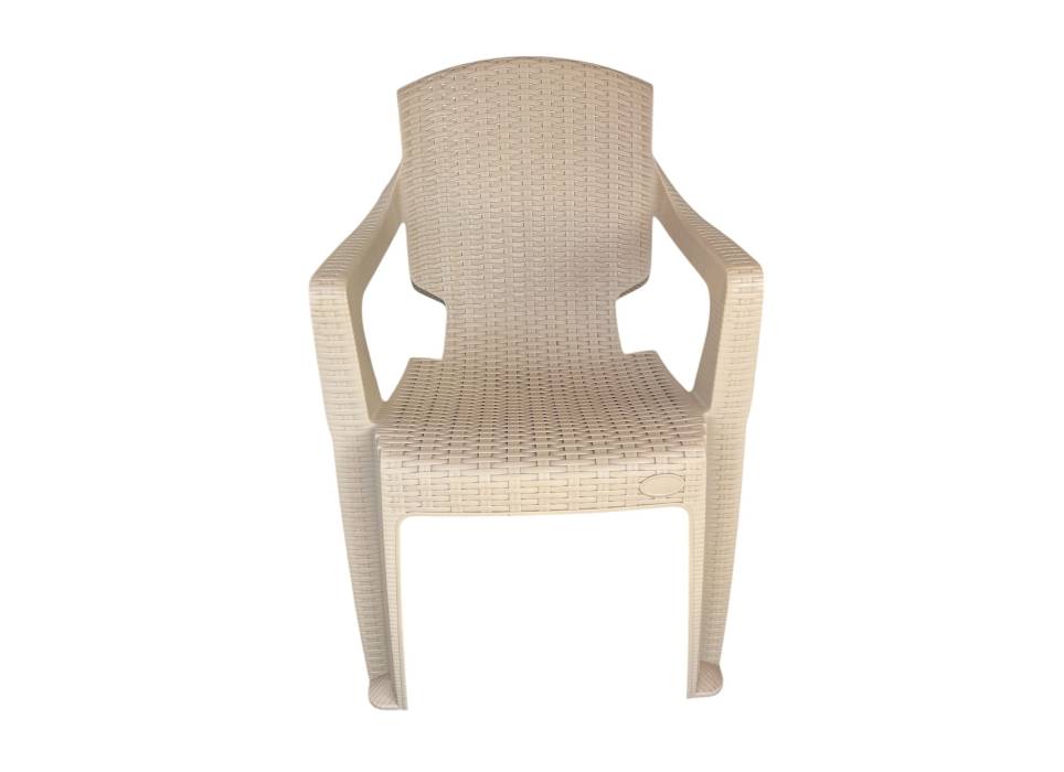 Scaun pentru gradina Ratan INFINITY Crem, 61x60x81cm