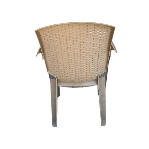 Scaun pentru gradina Ratan INFINITY Crem, 61x60x81cm