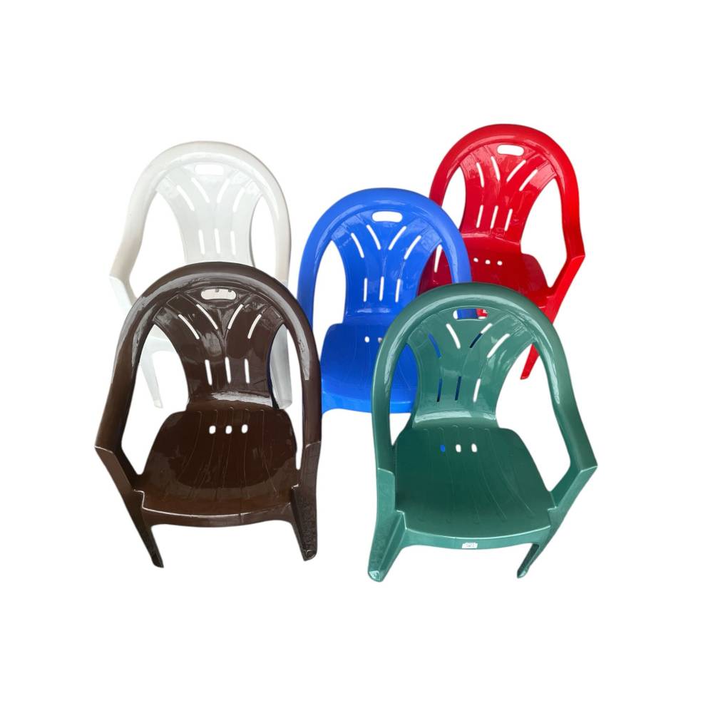 Scaun terasa din plastic verde Scaun terasa din plastic verde