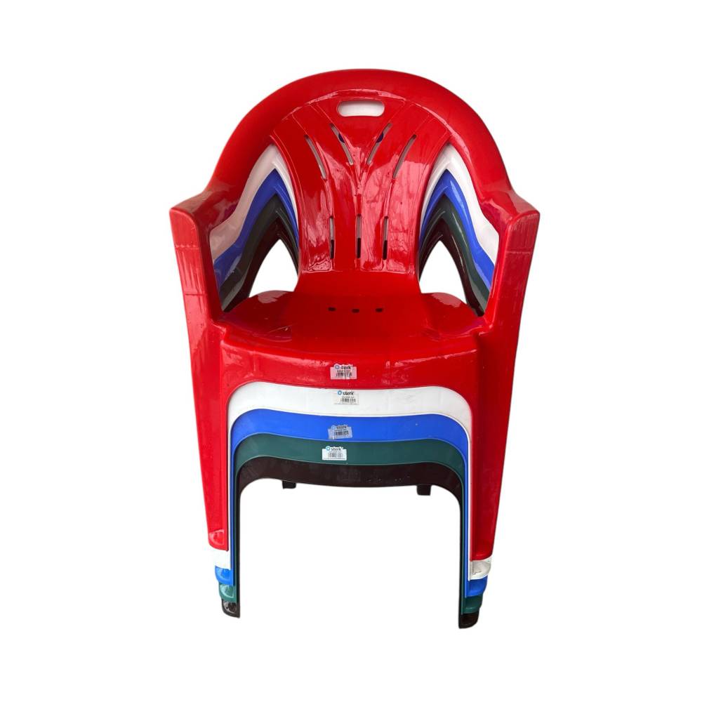 Scaun terasa din plastic verde Scaun terasa din plastic verde