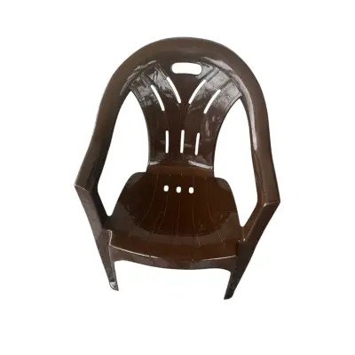 Scaun gradina din plastic maro
