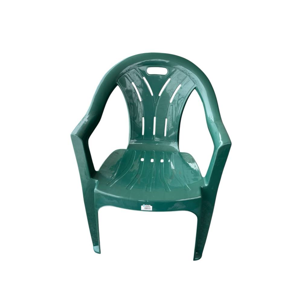 Scaun terasa din plastic verde Scaun terasa din plastic verde