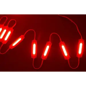 Modul LED COB ROSU 6 LED-uri 12V IP65 - 20 module