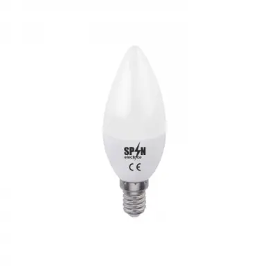 Bec Bl Led Lumanare E14, model C35, 5W=45W, 6400K, lumina rece