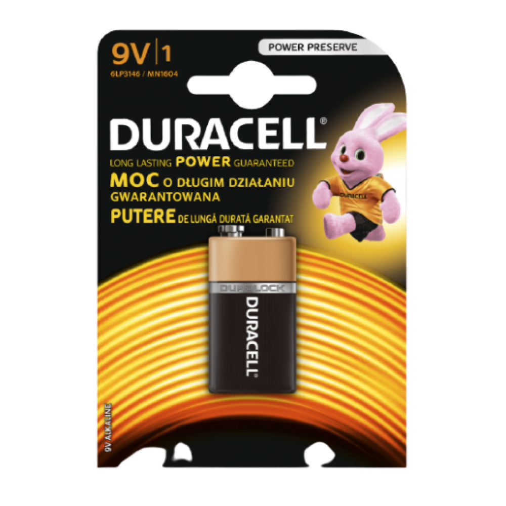 Baterie Duracell 9V Alkalina Baterie Duracell 9V Alkalina