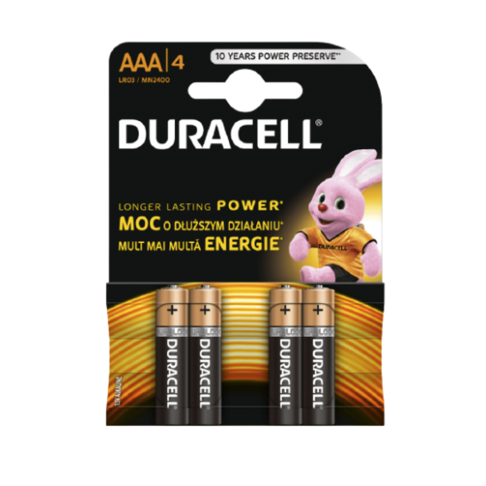 Baterie Duracell R3 (AAA) Alkalina -4 buc/set Baterie Duracell R3 (AAA) Alkalina -4 buc/set