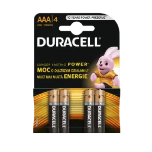 Baterie Duracell R3 (AAA) Alkalina  -4 buc/set
