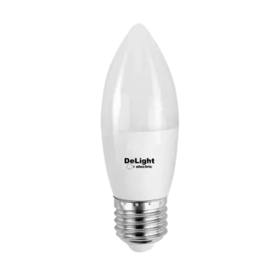 Bec Led Lumanare E27 dl C37, 9W=80W, 6400K, lumina rece