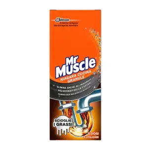 Granule desfundat tevi bucatarie si baie ,Mr Muscle, 250 G