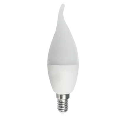 Bec Led Lumanare Flama E14, model C35, 7W= 60W, 2700K, lumina calda