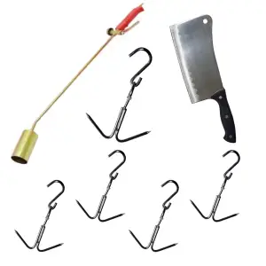 Arzator porc cu clapeta pachet 7 accesorii