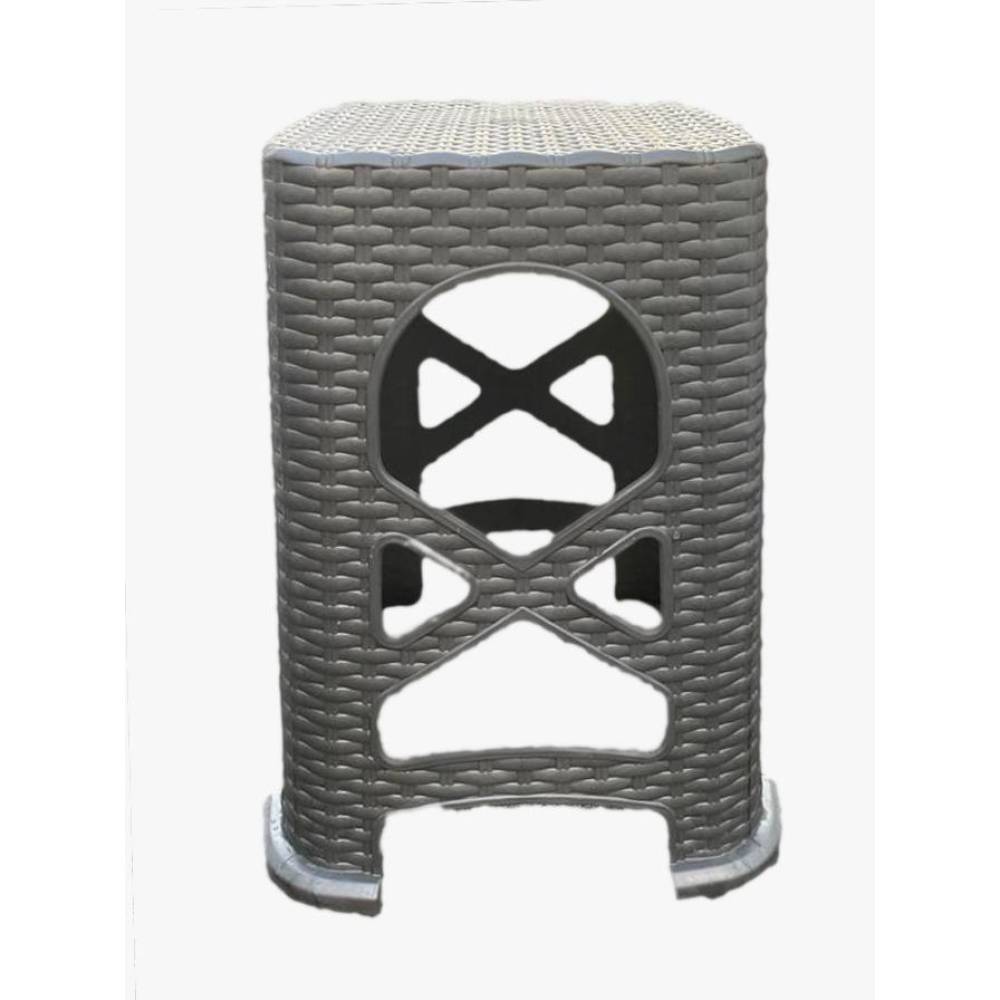 Taburet ratan /Scaun tip ratan gri, Nova Taburet ratan /Scaun tip ratan gri, Nova