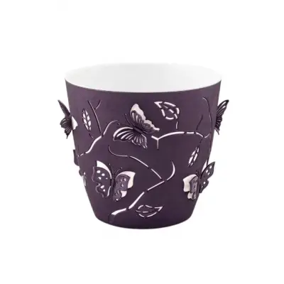 Ghiveci flori, fluturi 3D, nr 1, mov, 0.7 litri