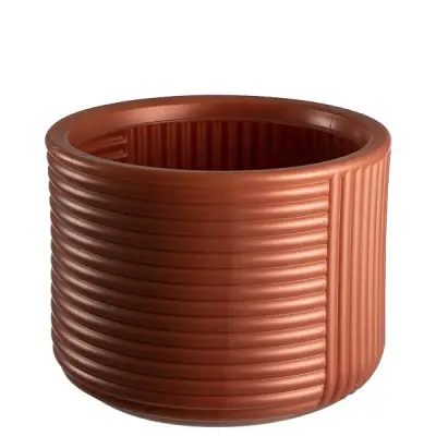 Ghiveci flori mare bronz, rotund, ira 38 x 30 cm