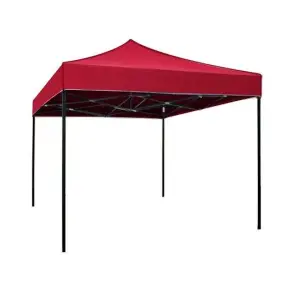 Cort pavilion 2x2m rosu pliabil, cadru metalic , pentru evenimente