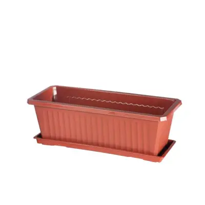 Jardiniera exterior / interior 40 cm cu tava din pastic (decor)