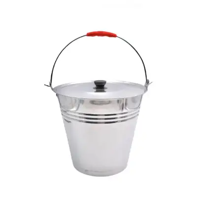 Galeata inox 10 litri cu capac inclus