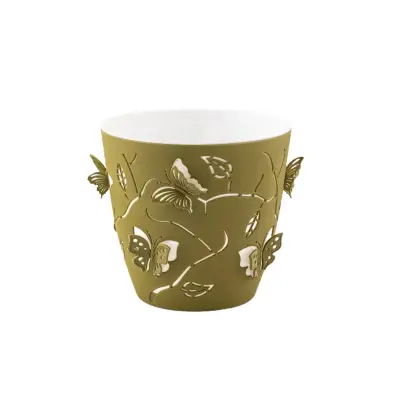 Ghiveci flori, fluturi 3D, nr 3, kaki, 2.5 litri