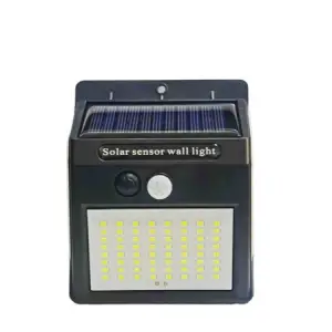 Lampa solara cu senzor pentru exterior, 64 led cu distanta de inductie, fara cablu, Flippy