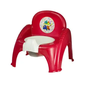 Olita tip scaunel, bebelusi, rosie, baza detasabila 28 x 25 x 30 cm