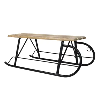 Sanie metal si lemn 73X39X28 cm
