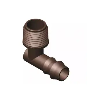 Cot pentru tub picurare 16mm, filet exterior 1/2, Teco 