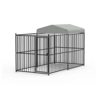 Padoc caine 1.5 x 3 metri (otel), acoperis partial