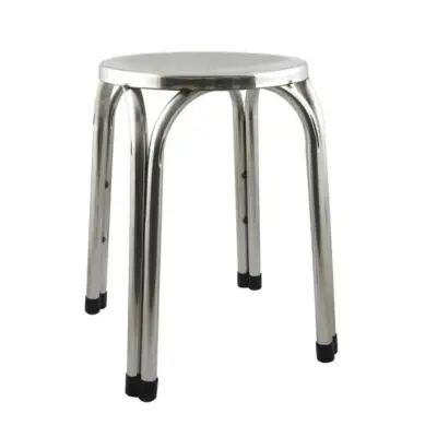 Taburet inox cu picioare rezistente