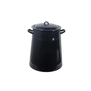 Garnita emailata neagra/bidon untura 5 L
