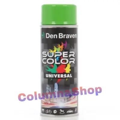 Spray vopsea, Den Braven Super Color, verde deschis, interior / exterior, 400 ml