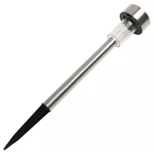 Lampa solara led de exterior, inox, 29cm