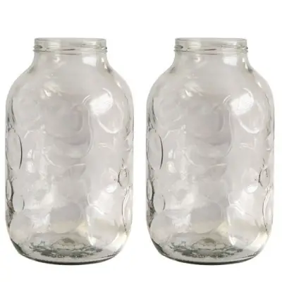 Borcan sticla 5l, 2buc/set