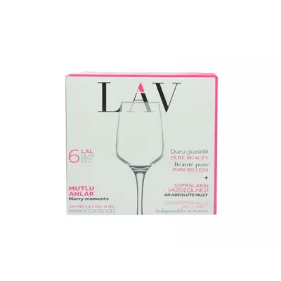 Pahare Cu Picior Lal 545 230Cc 6Buc/Set