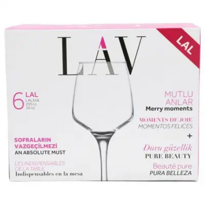 Pahare Cu Picior 558 295Cc 6Buc/Set