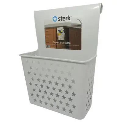 Suport agățat ușa dulap 25x33cm, Alb