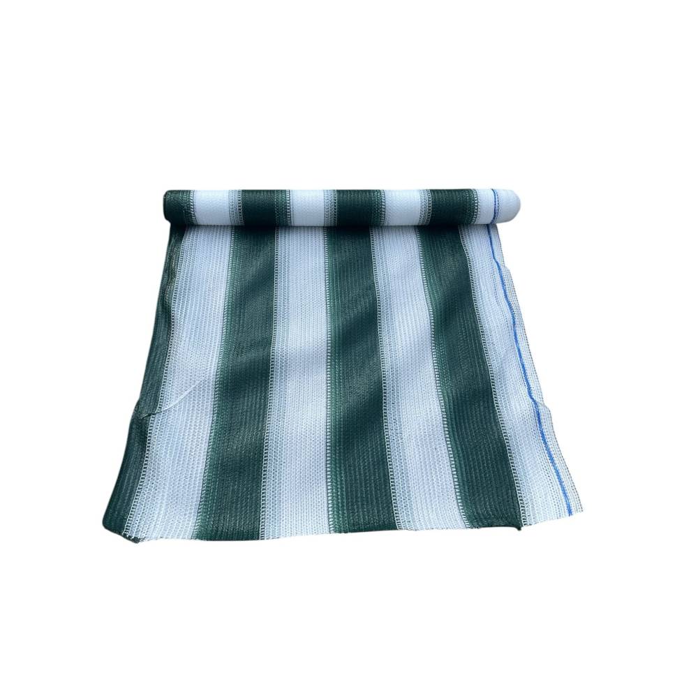 Plasa umbrire 80 la suta, 1.7 x 50 m, mascare gard, verde si alb Plasa umbrire 80 la suta, 1.7 x 50 m, mascare gard, verde si alb