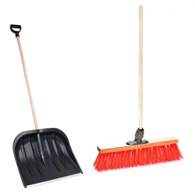 Lopata zapada cu coada de lemn si maner + matura stradala 40 cm