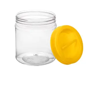 Borcan pet din plastic cu capac 0.75 L