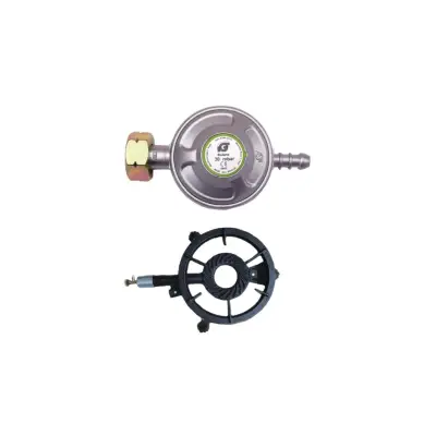 Pirostrie (arzator exterior) rotunda + Regulator presiune butelie gaz "IGT"300MM(CL)