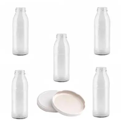 Borcane, sticla 300 ml x 5 + 5 x Capace