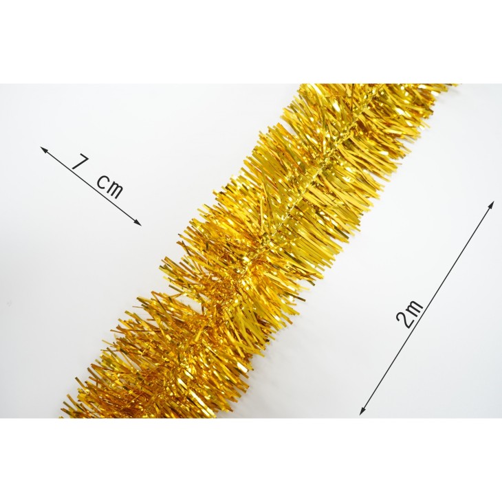 Beteala Craciun, Flippy, auriu, marimea: 2 m x 7 cm material:folie PVC, interior/exterior