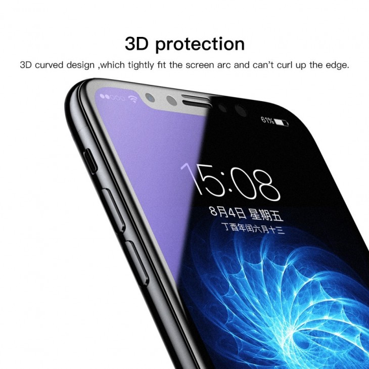 Folie protectie Flippy pentru iPhone 14 Plus, Sticla securizata, temperata, duritate 9H, Privacy 360 Anti-Blue Ray, Transparenta, Protectie Completa